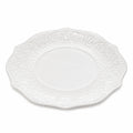 Assiette de présentation 27 cm en porcelaine blanche à relief décoratif
