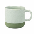 Mug 350 ml en céramique vert moucheté avec anse