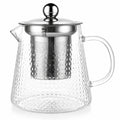 Théière 1.00 L en verre transparent avec filtre en acier inoxydable