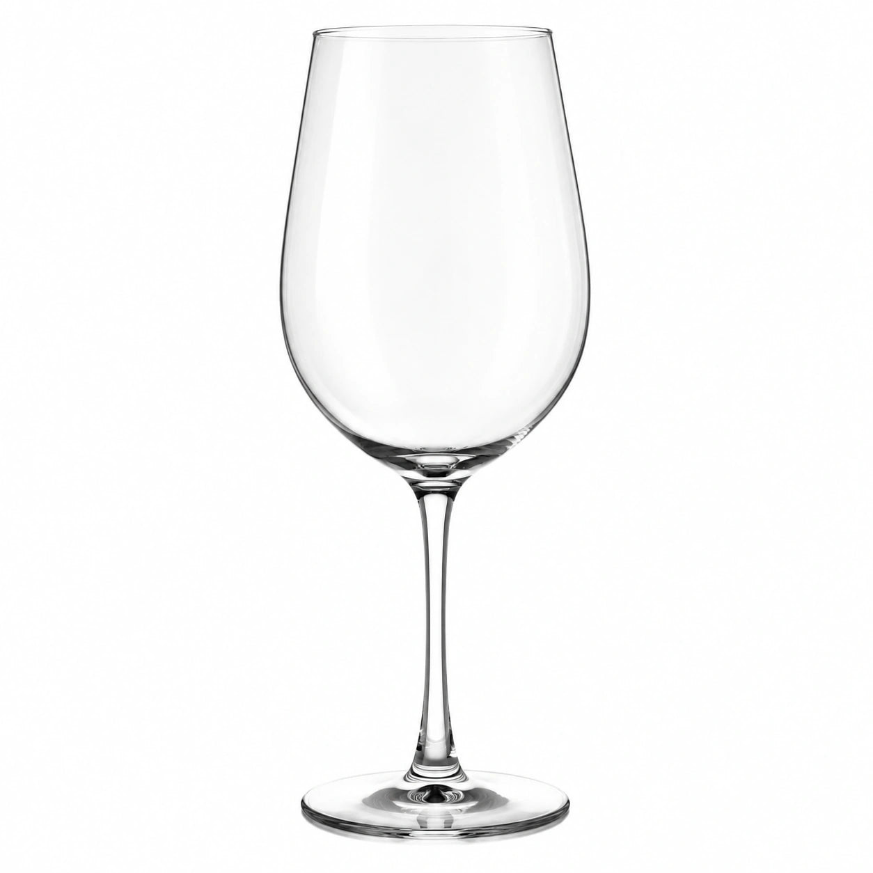 Verre à vin sur pied 550 ml transparent en verre - forme tulipe